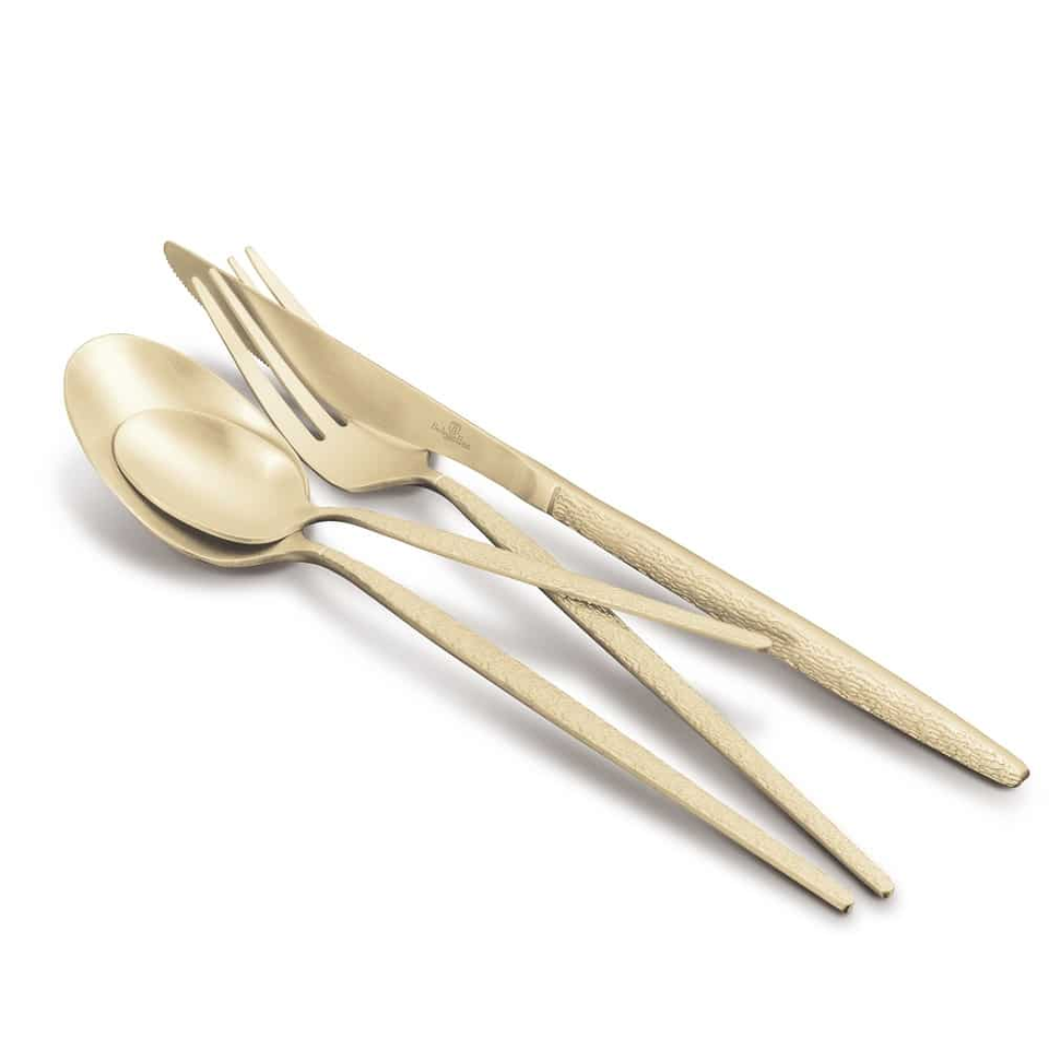 24 Piece Champagne Gold Cutlery Set BH2642 | Berlinger Haus