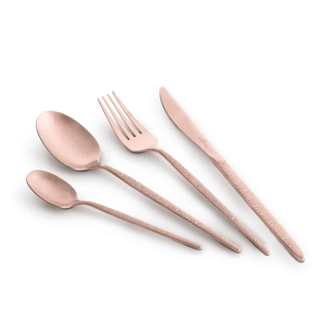 24 Piece Rose Gold Cutlery Set BH2641 | Berlinger Haus