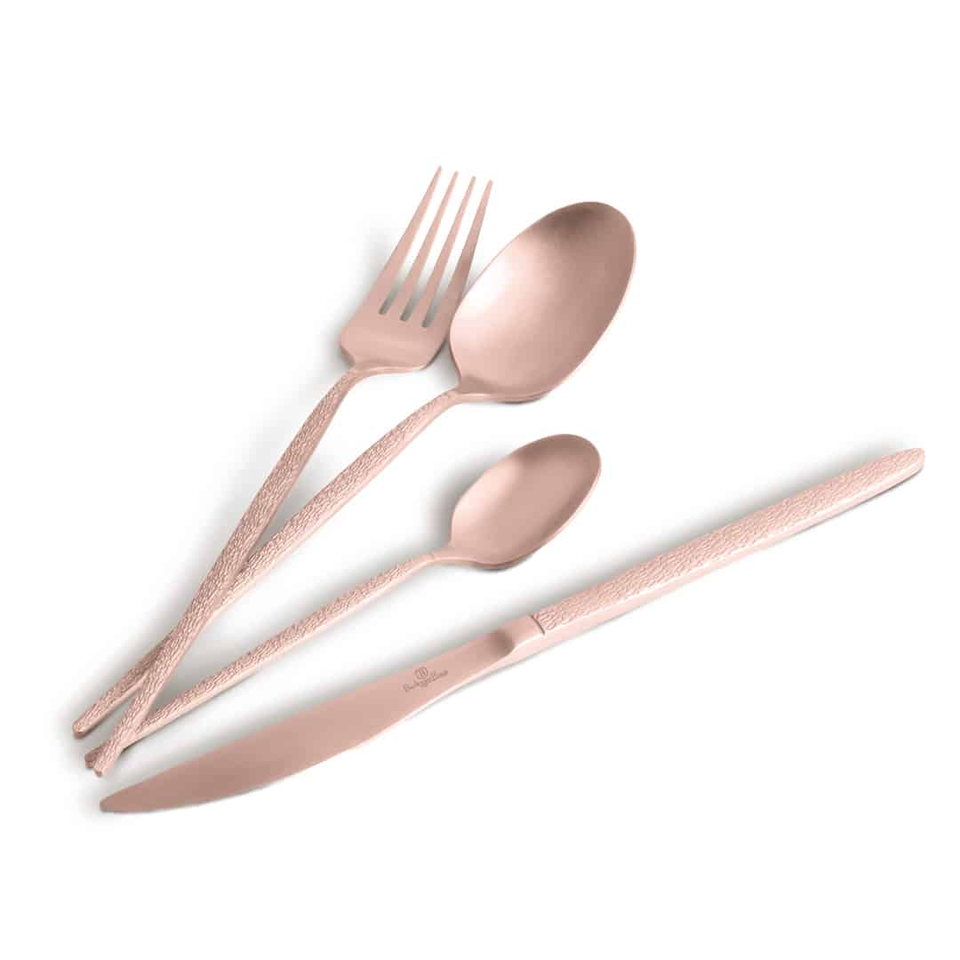 24 Piece Rose Gold Cutlery Set BH2641 | Berlinger Haus