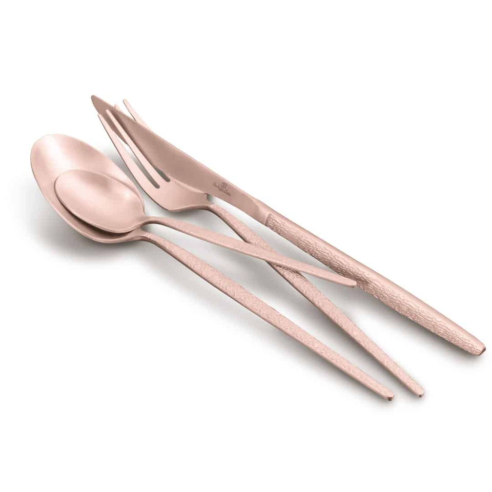 24 Piece Rose Gold Cutlery Set BH2641 | Berlinger Haus