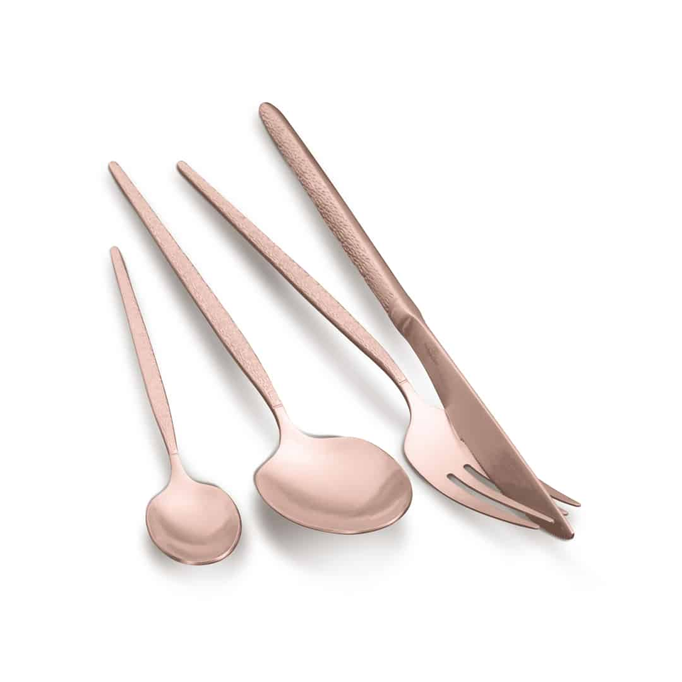 24 Piece Rose Gold Cutlery Set BH2641 | Berlinger Haus