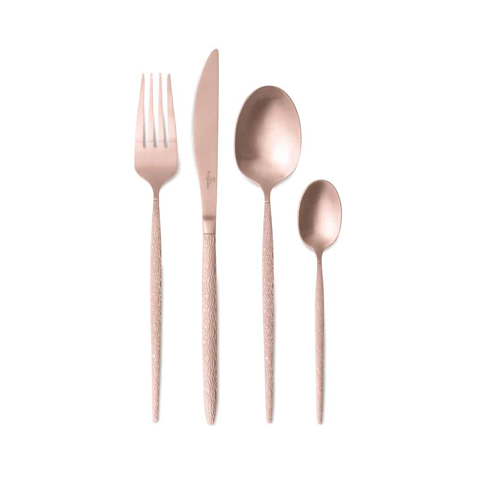 24 Piece Rose Gold Cutlery Set BH2641 | Berlinger Haus