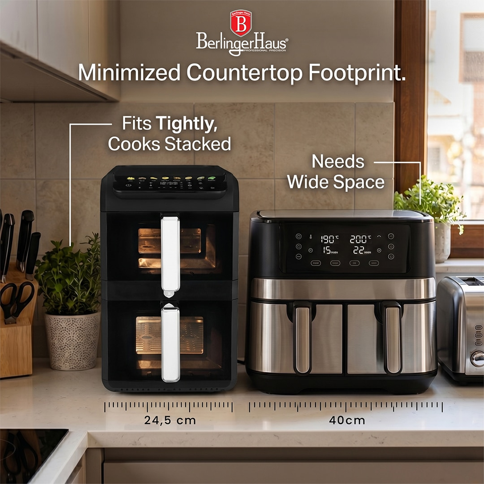 Dual Basket Air Fryer 10L BH9926 | Berlinger Haus
