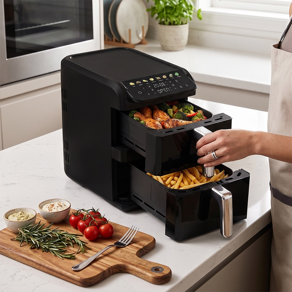 Dual Basket Air Fryer 10L BH9926 | Berlinger Haus