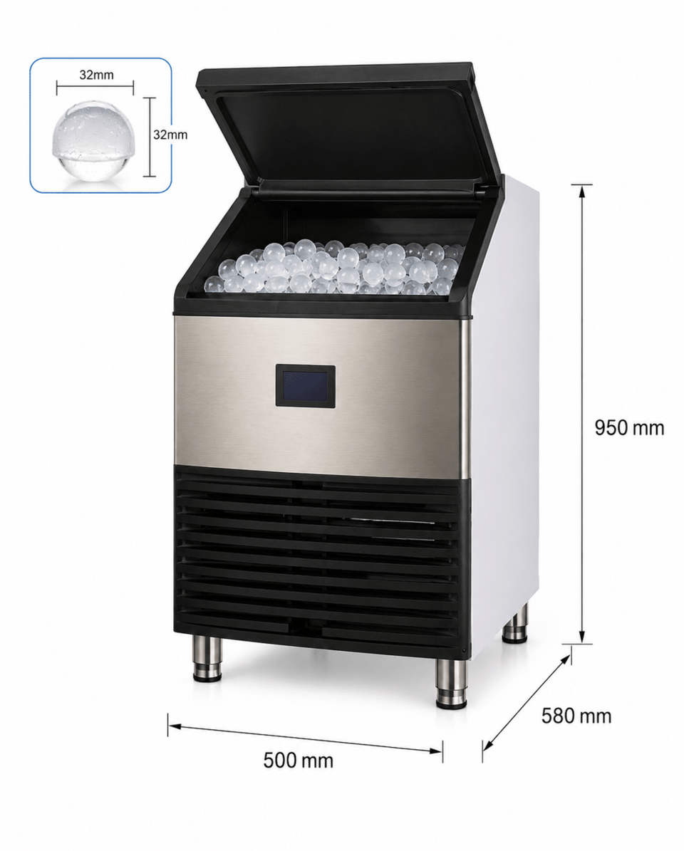 50kg Commercial Ice Maker Machine – KIM3050C Cylinder Ice