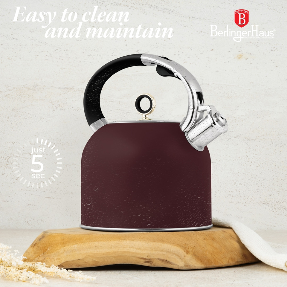 Kettle with Glass Lid | 3.0L Berlinger Haus BH8919