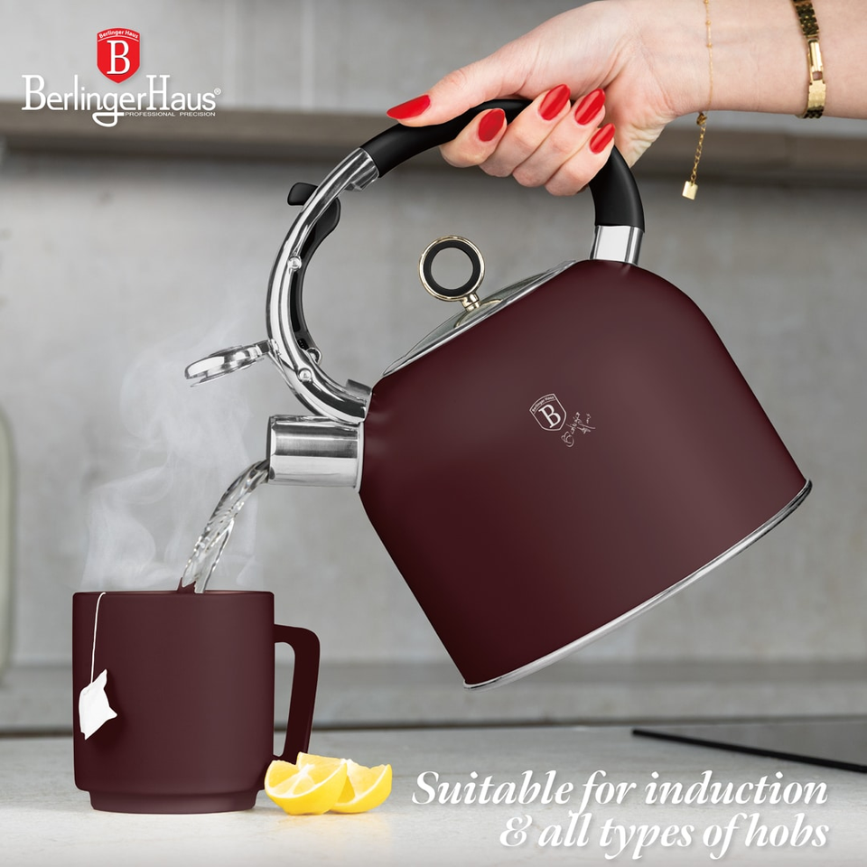 Kettle with Glass Lid | 3.0L Berlinger Haus BH8919