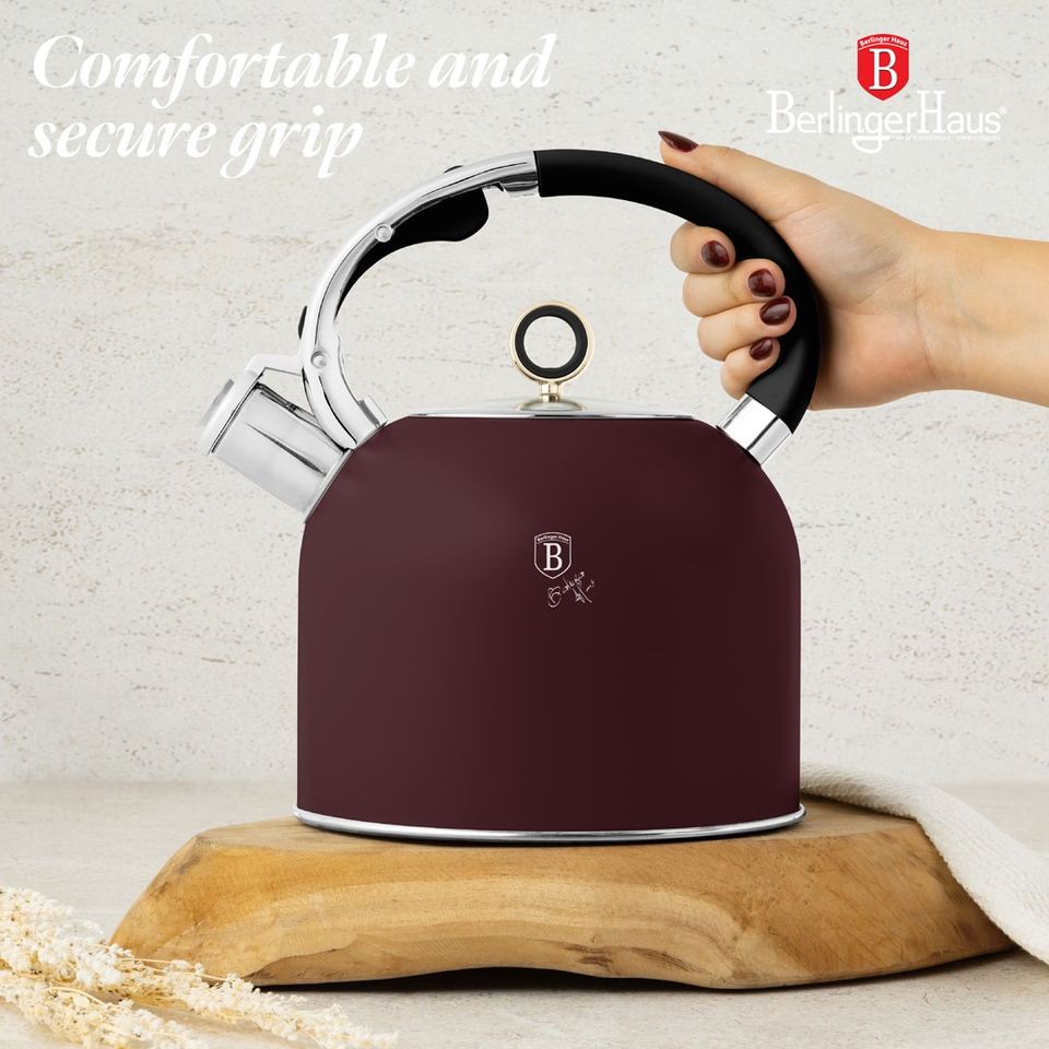 Kettle with Glass Lid | 3.0L Berlinger Haus BH8919