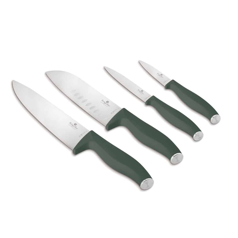 Knife Set | 4 pcs Matt Green Berlinger Haus BH3139