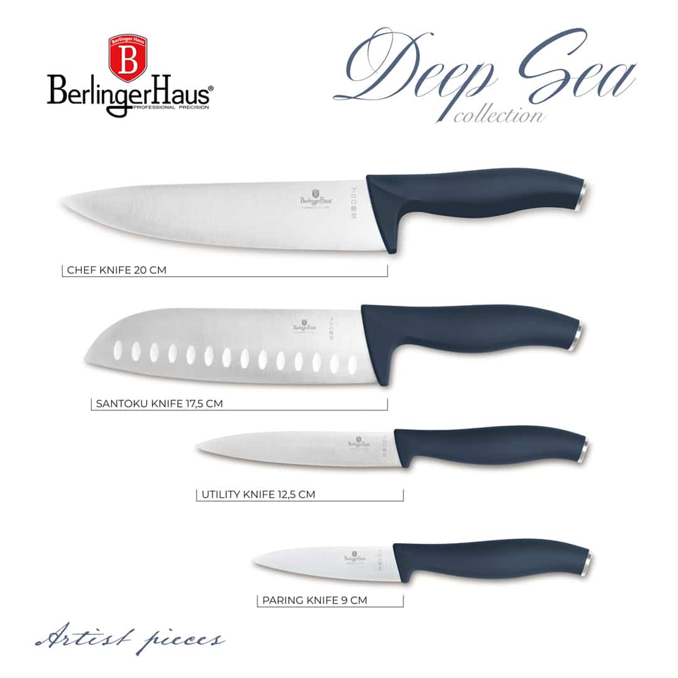 Knife Set | Berlinger Haus BH3140 4 pcs Deep Sea