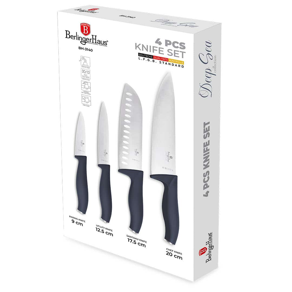 Knife Set | Berlinger Haus BH3140 4 pcs Deep Sea