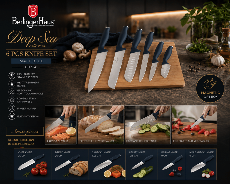 Knife Set in Gift Box | Berlinger Haus BH3141