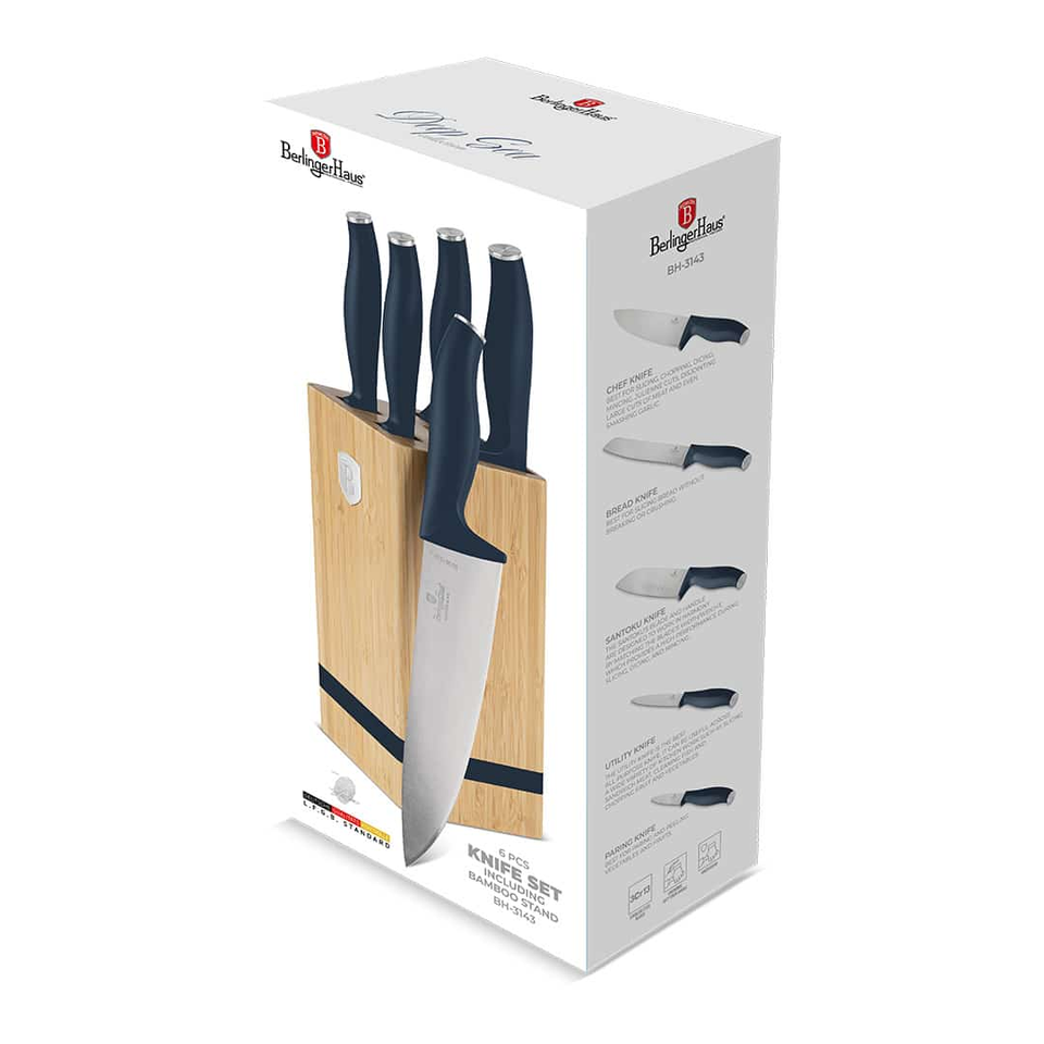 Knife Set with Bamboo Stand | Berlinger Haus BH3143