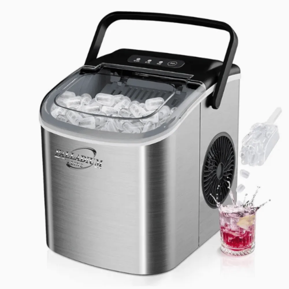 Palladium Line KIM12 Inox compact bullet ice maker