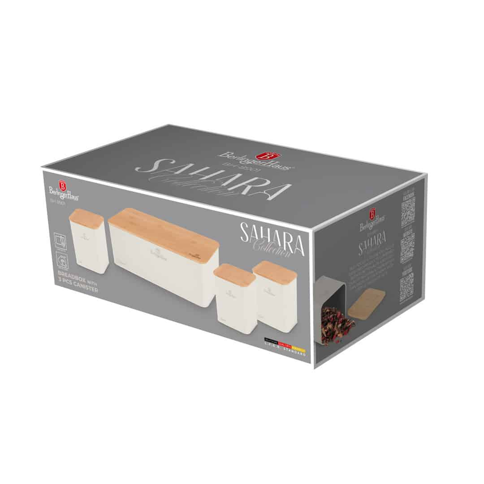 Bread Box & Canister Set | Sahara Berlinger Haus BH8901
