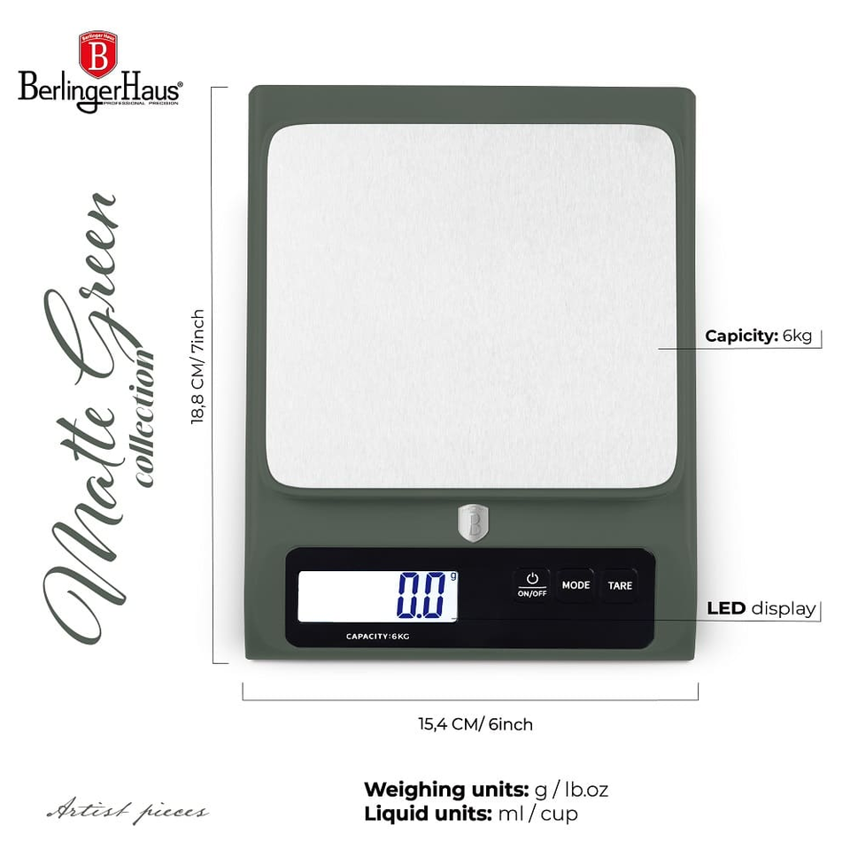 Digital Kitchen Scale | 6kg Berlinger Haus BH9919