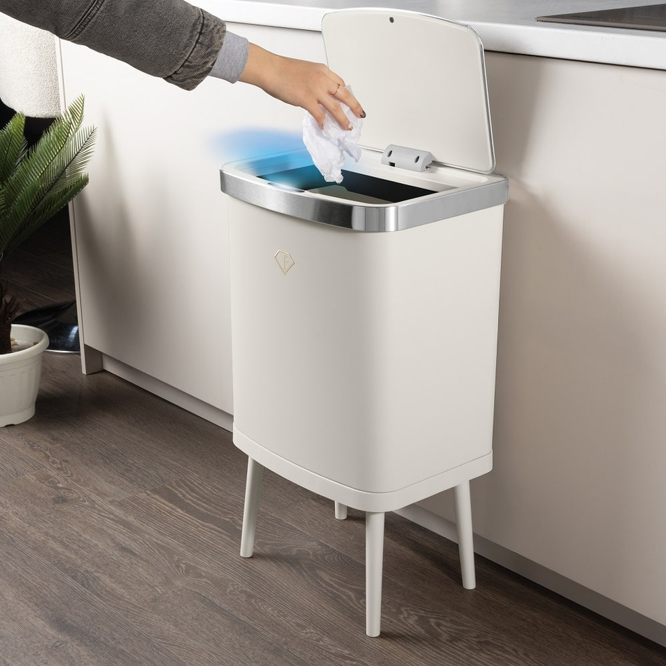 Sensor Bin 30L Cream Fashion by Berlinger Haus FTV0154