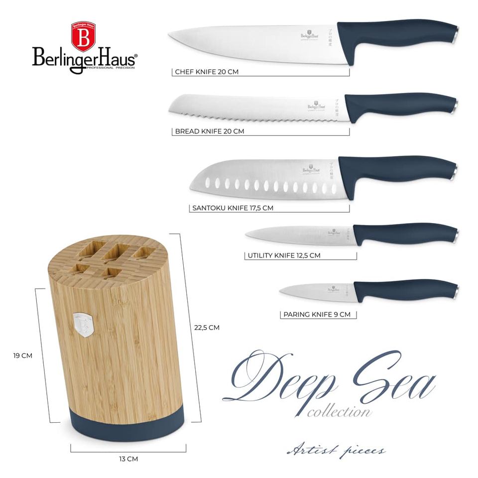 6 pcs Knife Set Berlinger Haus BH3144