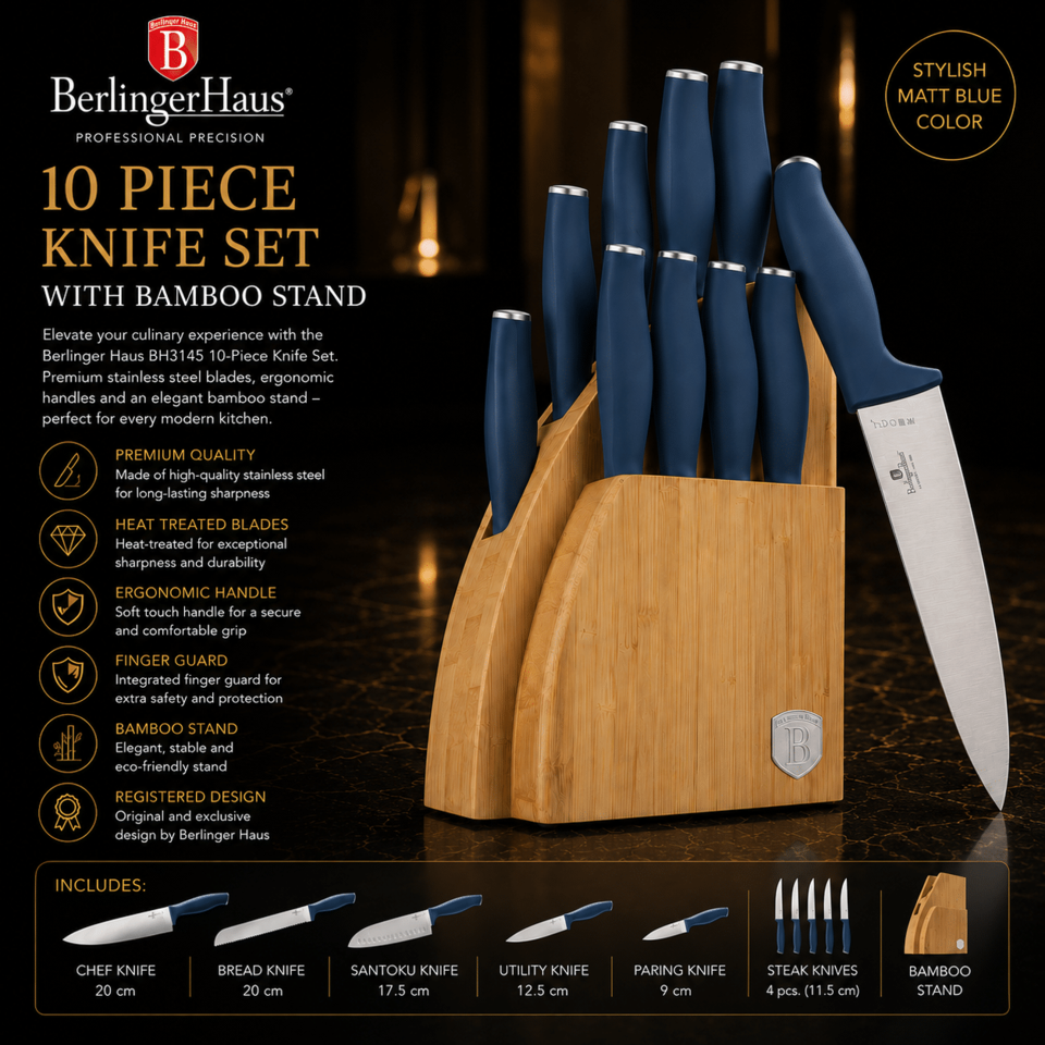10 pcs Knife Set Berlinger Haus BH3145