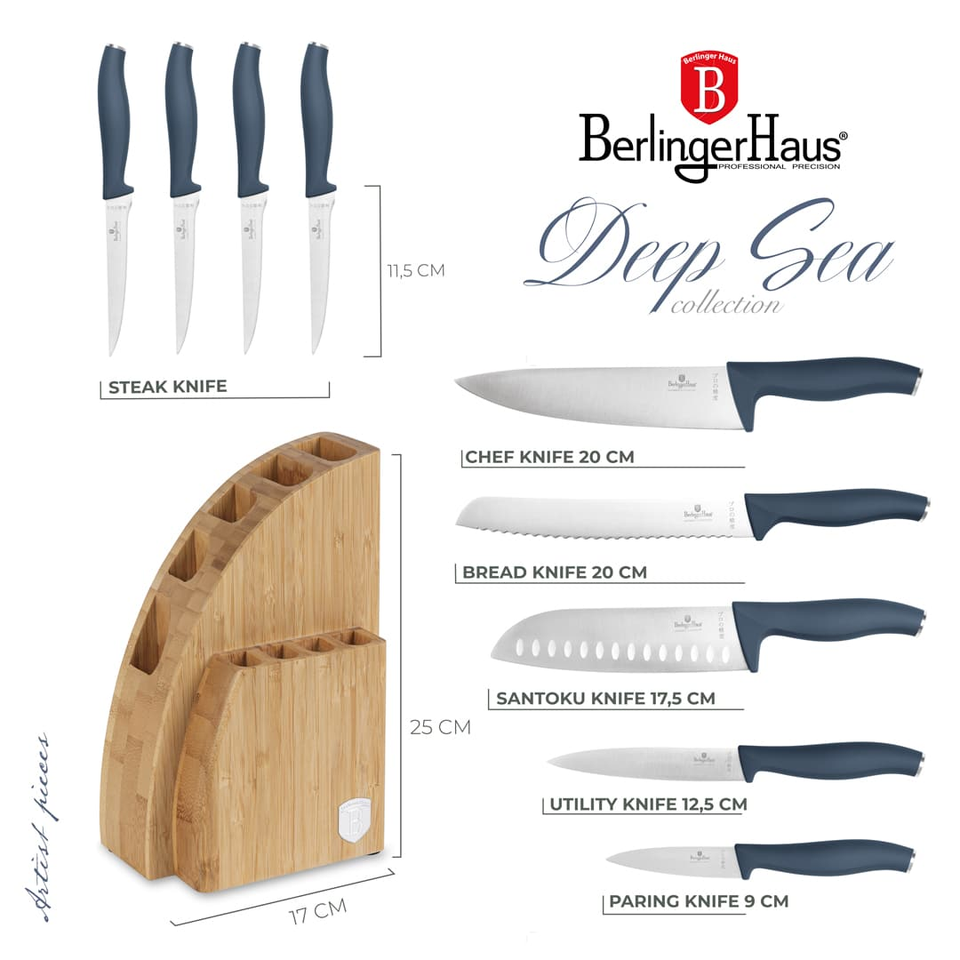 10 pcs Knife Set Berlinger Haus BH3145