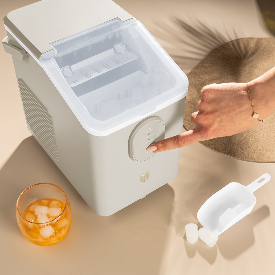 Berlinger Haus BH9941 Ice Cube Maker Cream – 12kg Ice Production in 24 Hours