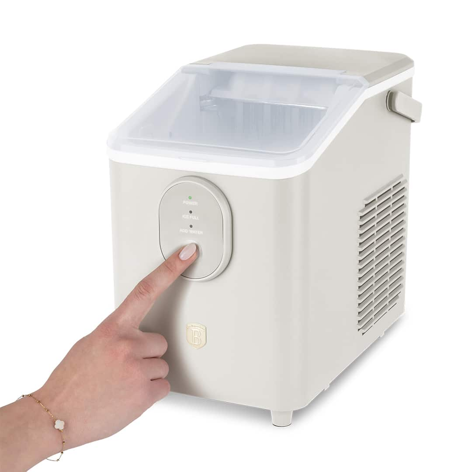 Berlinger Haus BH9941 Ice Cube Maker Cream – 12kg Ice Production in 24 Hours
