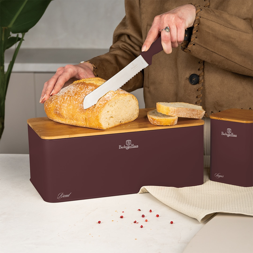 Bread Box with 3 pcs Canister Set Berlinger Haus BH8900