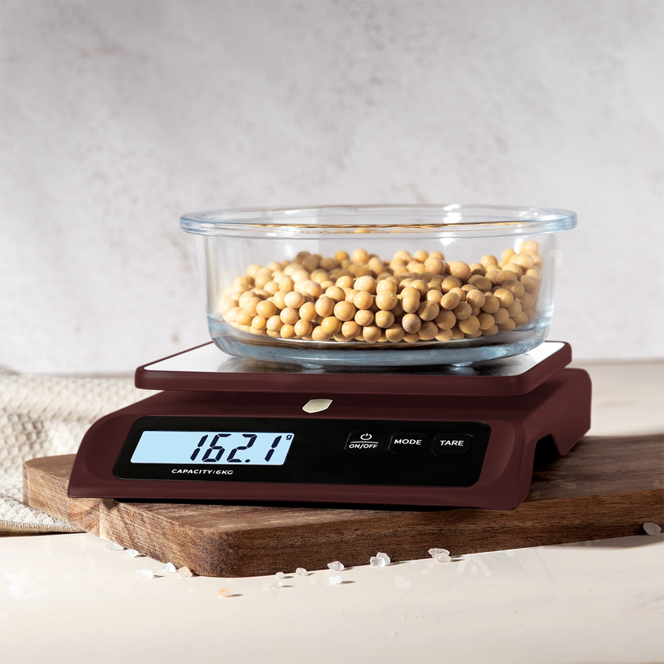 Digital Kitchen Scale 6kg Bordeaux | BERLINGER HAUS BH9915
