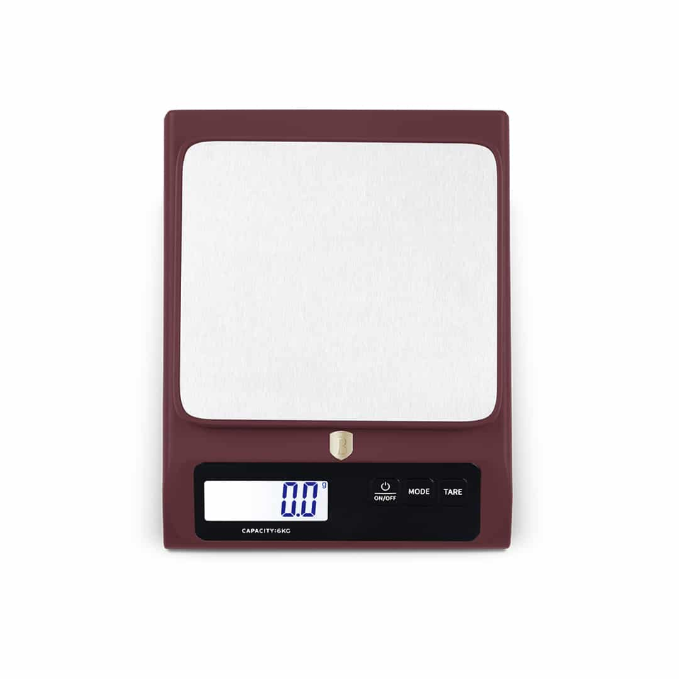Digital Kitchen Scale 6kg Bordeaux | BERLINGER HAUS BH9915