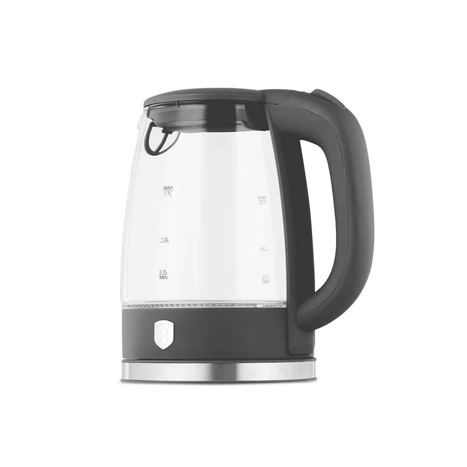 Electric Glass Kettle 1.7L 2200W Matte Anthracite – Berlinger Haus BH9815