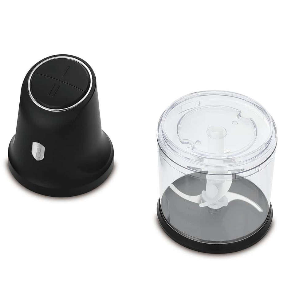 2-in-1 Food Chopper 300W 0.6L Black Berlinger Haus BH9891