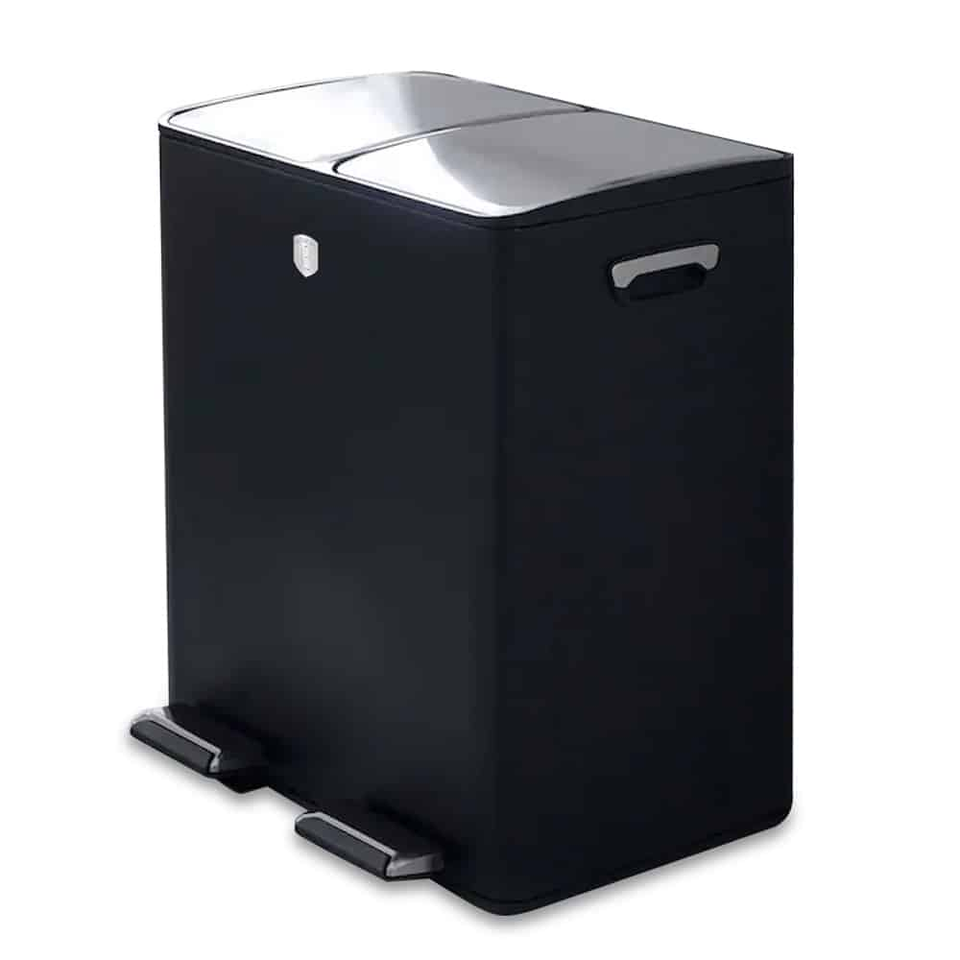 Pedal Bin 2×30L Berlinger Haus BH8883 | Black & Rose Gold
