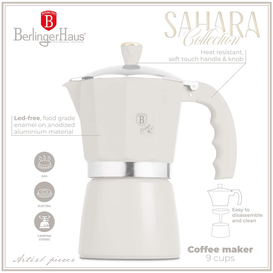 Coffee Maker 9 Cups Berlinger Haus BH8573| Sahara