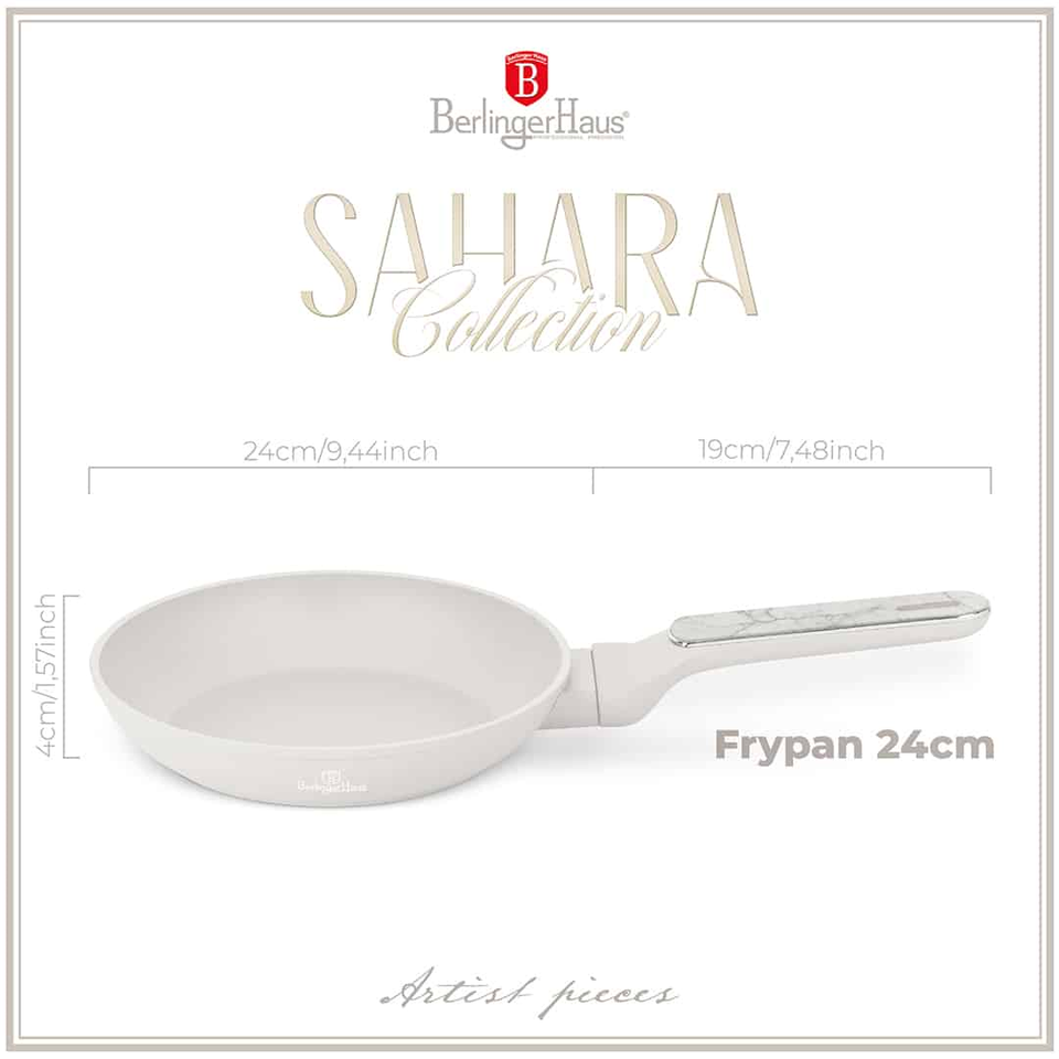 Frypan 24 cm Berlinger Haus BH8384 | Sahara Marble