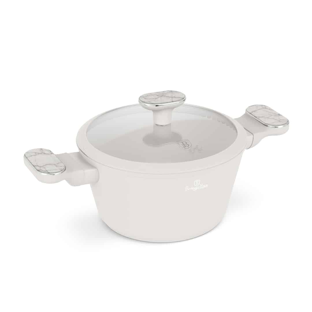 Berlinger Haus BH8395 – Casserole with Lid 20 cm | Sahara Marble Collection
