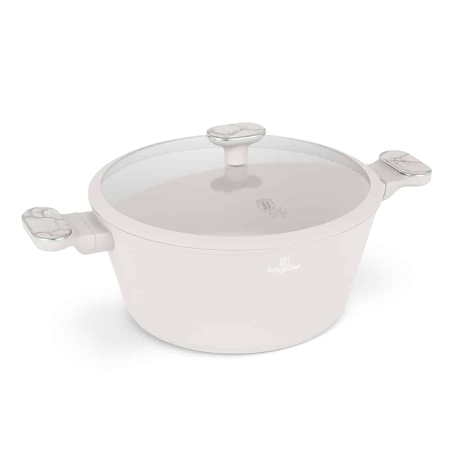 Berlinger Haus BH8397 – Casserole with Lid 28 cm | Sahara Marble Collection