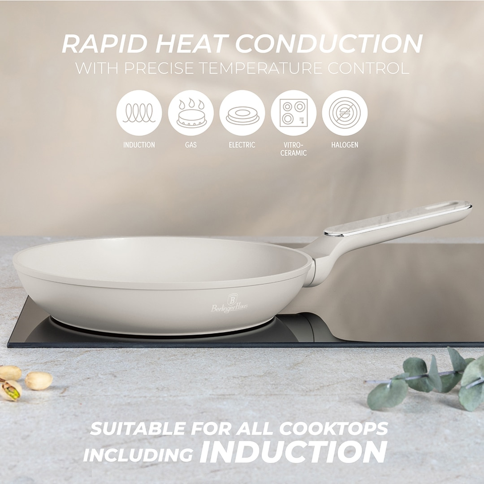 Berlinger Haus BH8398 – 3 Piece Frypan Set | Sahara Marble Collection