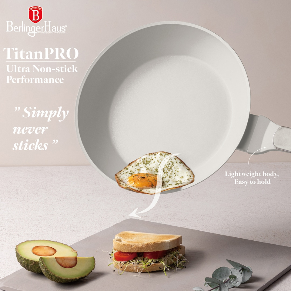 Berlinger Haus BH8399 – 3 Piece Frypan Set | Sahara Marble Collection