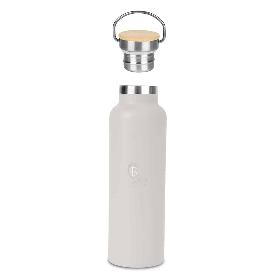 Berlinger Haus BH6756 – Flask with Bamboo Lid 0.6L | Matt Cream