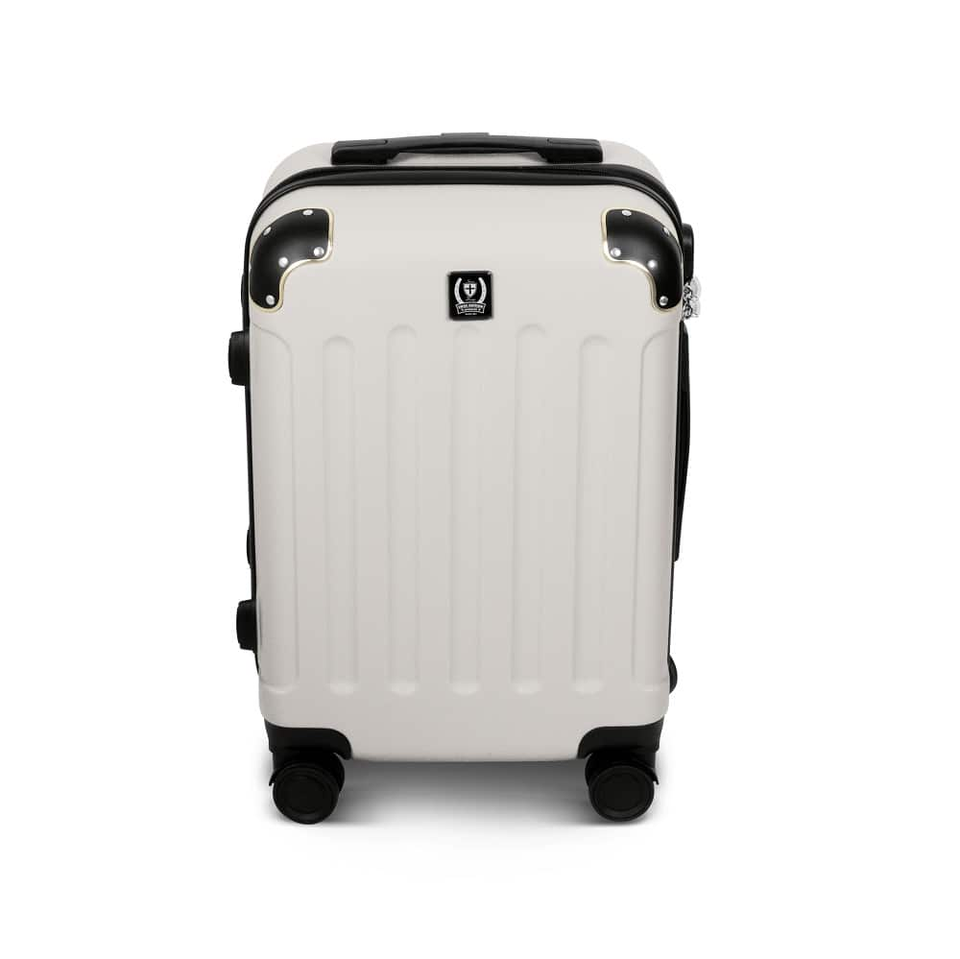 3 Piece Suitcase Set Swiss Hufeisen SF5003 | Cream & Gold