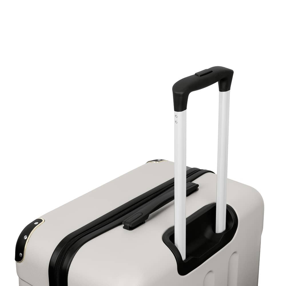 3 Piece Suitcase Set Swiss Hufeisen SF5003 | Cream & Gold