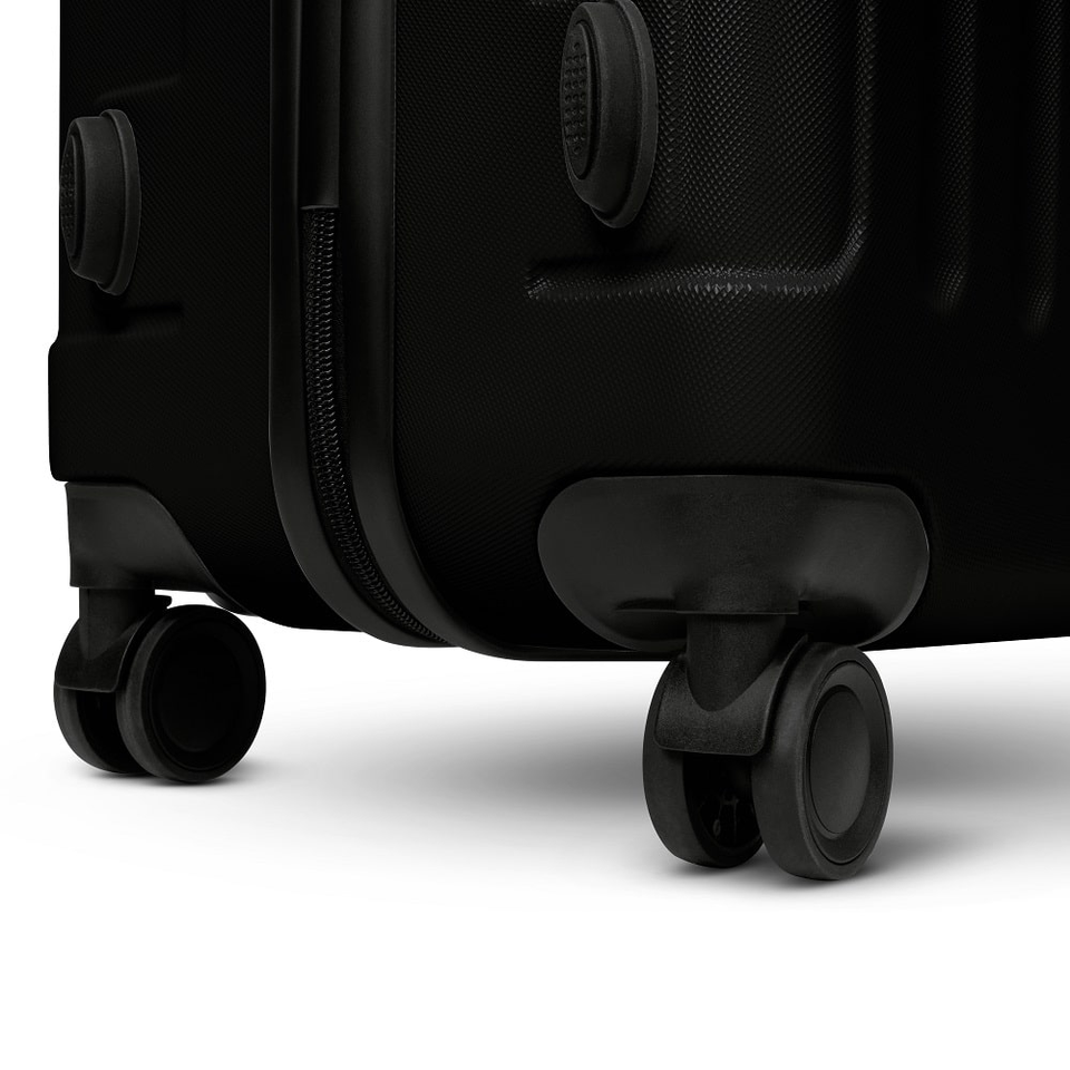 Swiss Hufeisen SF5001 – 3 Piece Suitcase Set | Black & Rose Gold