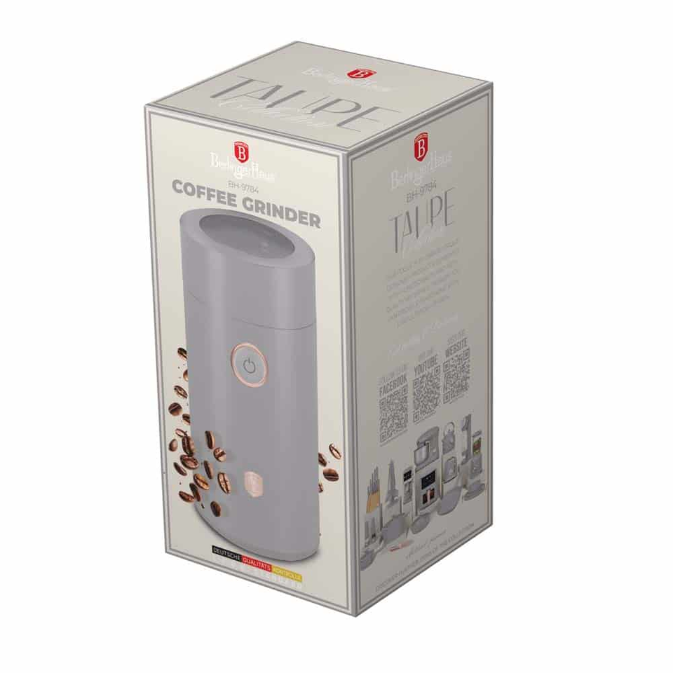 Berlinger Haus BH9784 – Electric Coffee Grinder | Taupe