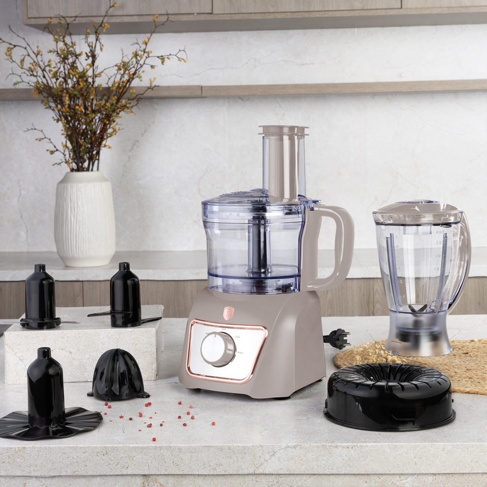 Berlinger Haus BH9779 – 8 in 1 Food Processor | Matt Taupe