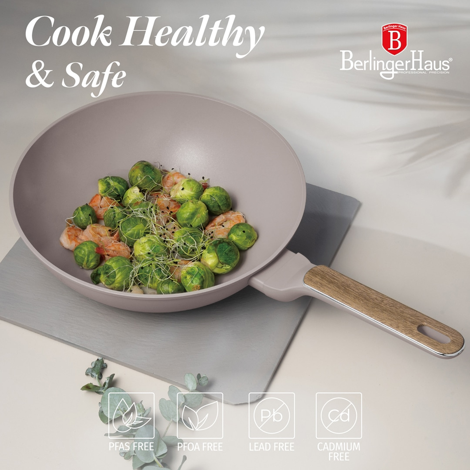 Berlinger Haus BH9334 – Wok 28 cm | Taupe Nordic Collection
