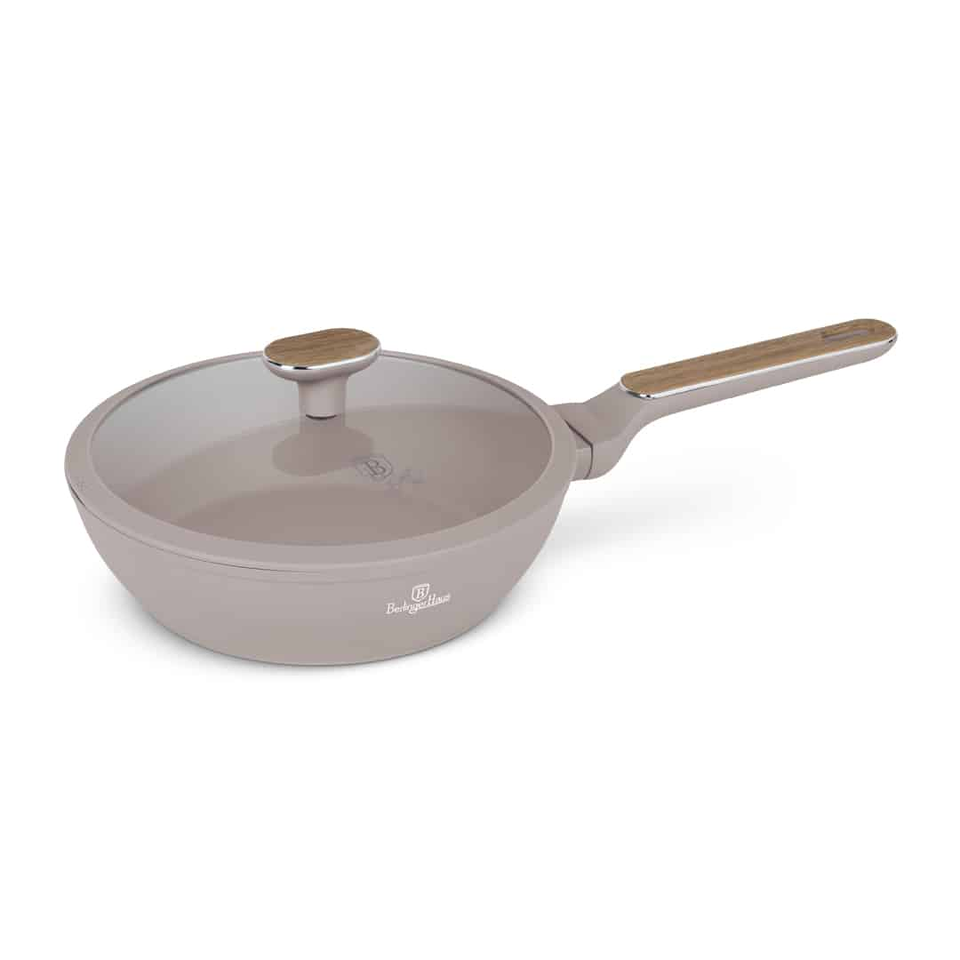 Berlinger Haus BH8333 – Deep Frypan with Lid 24 cm | Taupe Nordic