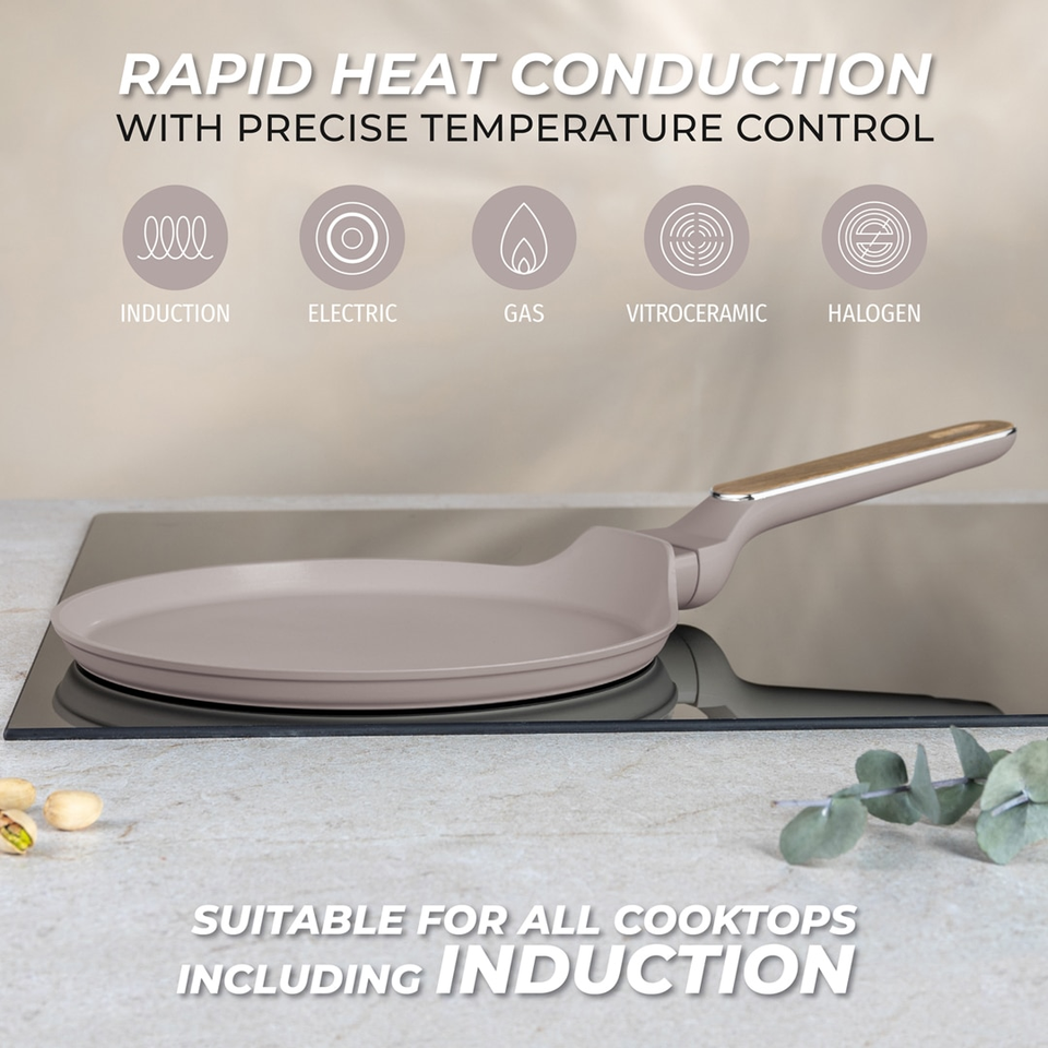 Berlinger Haus BH8329 – Pancake Pan 25 cm | Taupe Nordic Collection