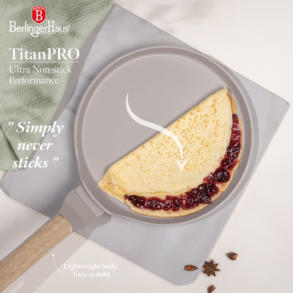 Berlinger Haus BH8329 – Pancake Pan 25 cm | Taupe Nordic Collection