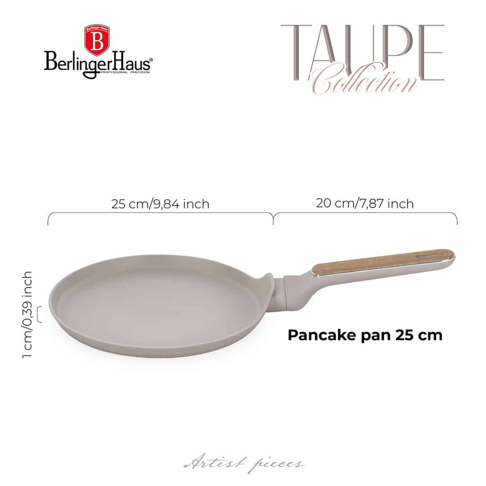 Berlinger Haus BH8329 – Pancake Pan 25 cm | Taupe Nordic Collection