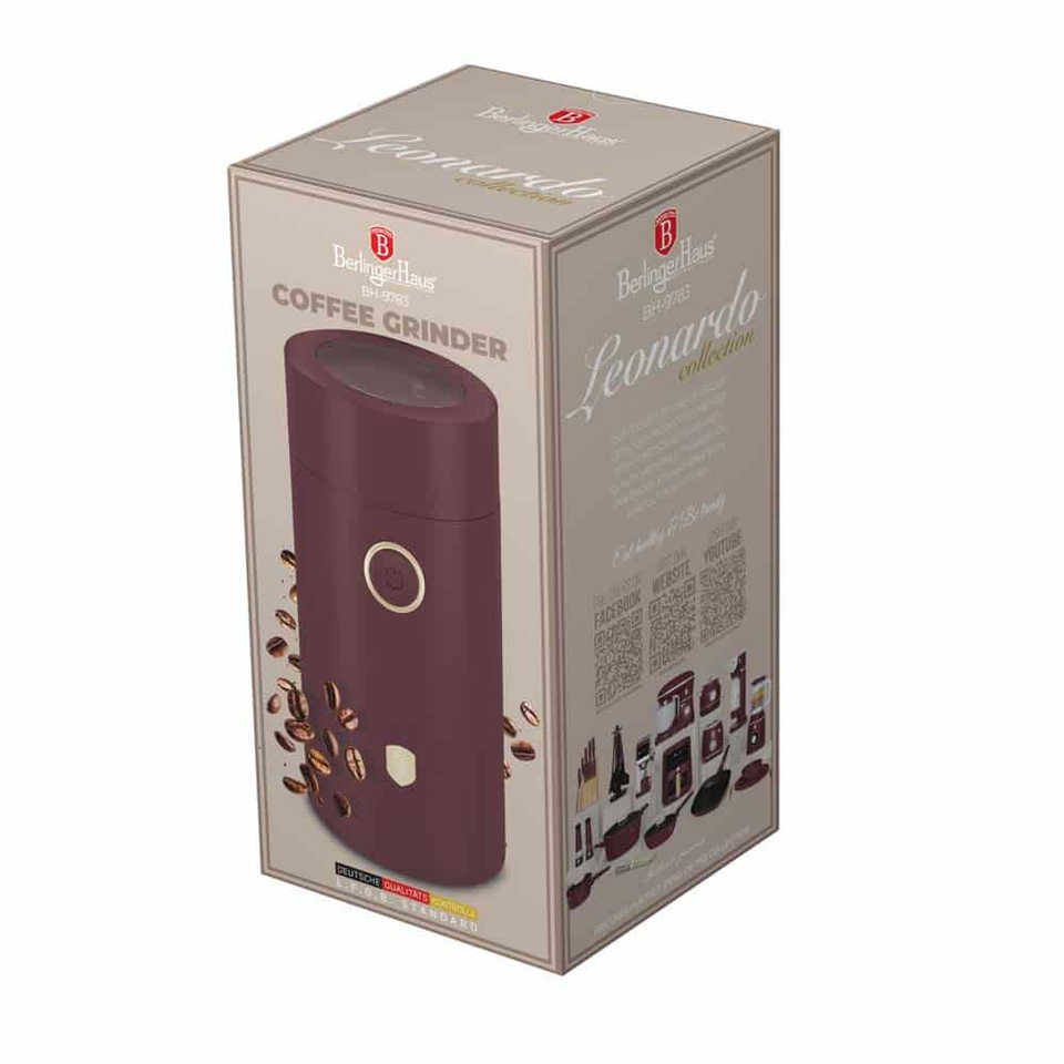 Berlinger Haus BH9783 – Electric Coffee Grinder | Bordeaux